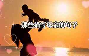 动作描写母亲的段落
