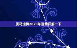 属马运势今日运势