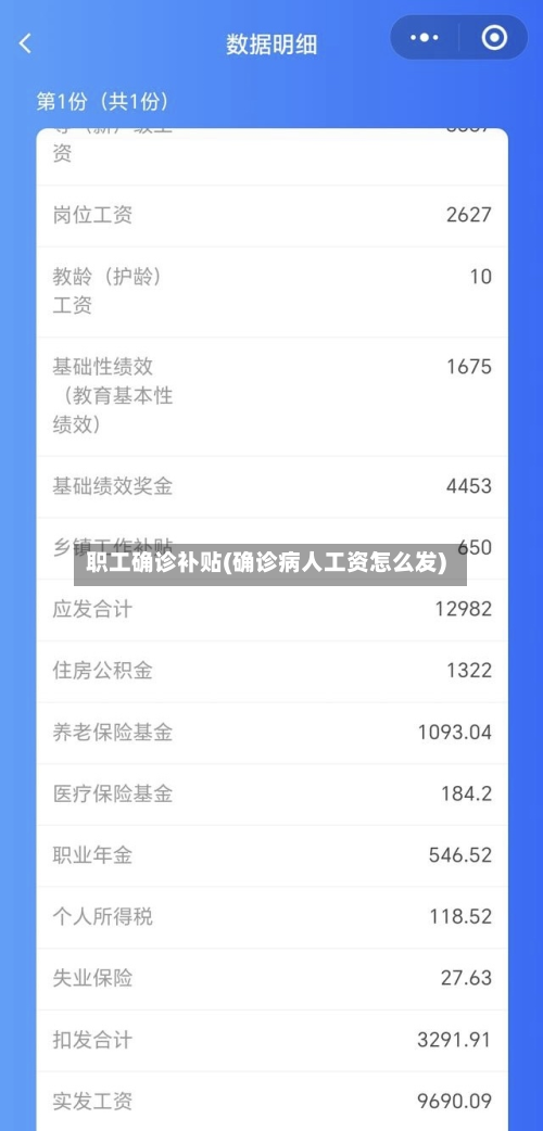 职工确诊补贴(确诊病人工资怎么发)