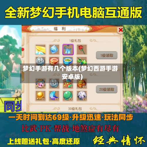 梦幻手游有几个版本(梦幻西游手游安卓版)