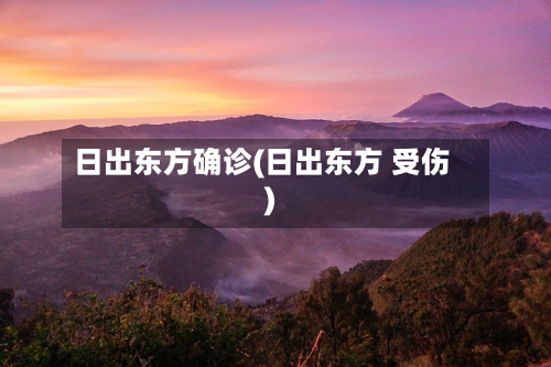 日出东方确诊(日出东方 受伤)-第2张图片