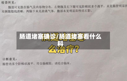 肠道堵塞确诊/肠道堵塞看什么科-第2张图片