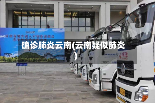 确诊肺炎云南(云南疑似肺炎)-第2张图片