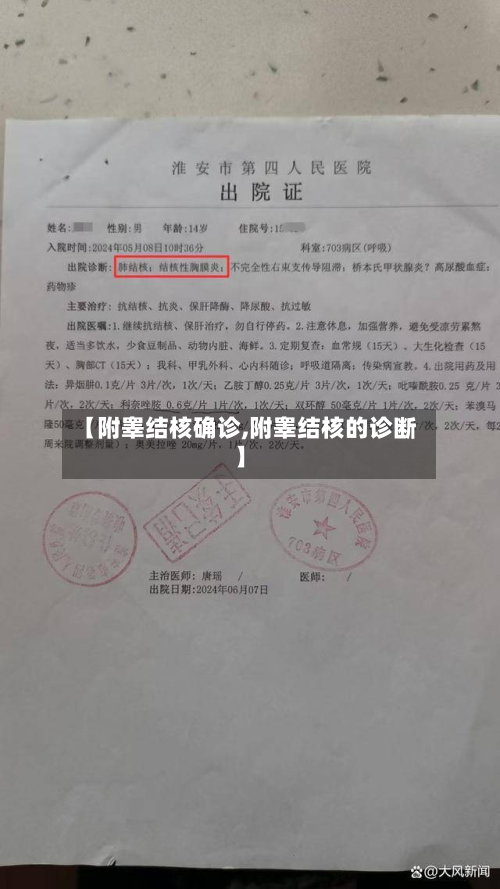 【附睾结核确诊,附睾结核的诊断】