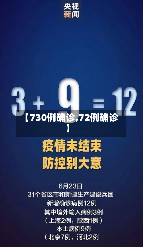 【730例确诊,72例确诊】
