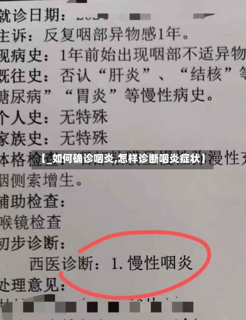 【_如何确诊咽炎,怎样诊断咽炎症状】