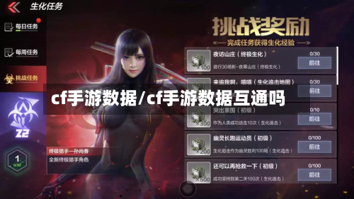 cf手游数据/cf手游数据互通吗