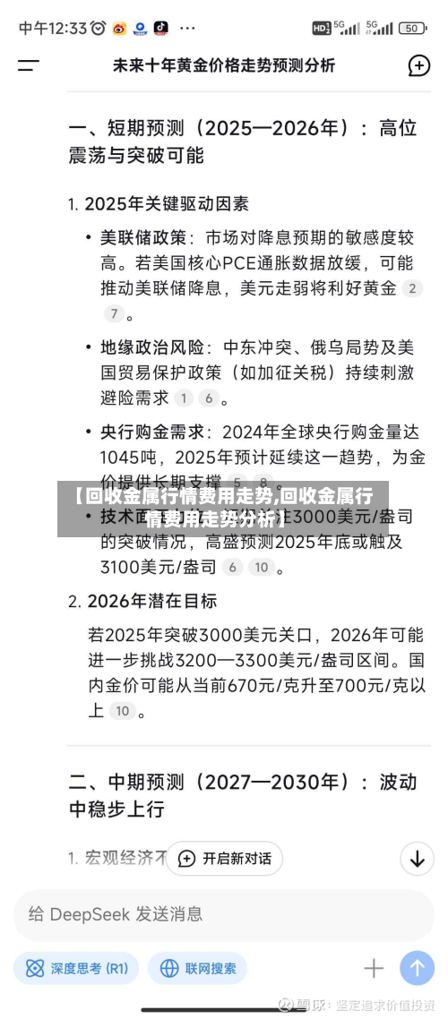 【回收金属行情费用走势,回收金属行情费用走势分析】-第2张图片