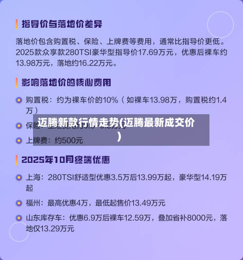 迈腾新款行情走势(迈腾最新成交价)-第3张图片