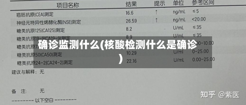 确诊监测什么(核酸检测什么是确诊)