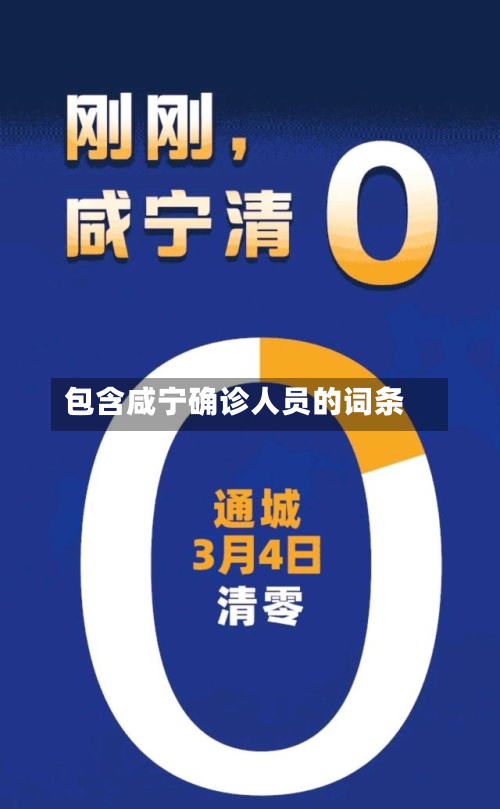 包含咸宁确诊人员的词条