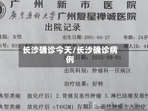 长沙确诊今天/长沙确诊病例