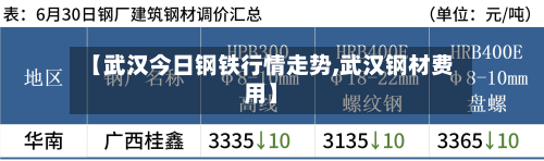 【武汉今日钢铁行情走势,武汉钢材费用】-第2张图片
