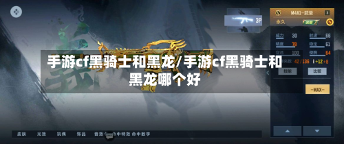 手游cf黑骑士和黑龙/手游cf黑骑士和黑龙哪个好