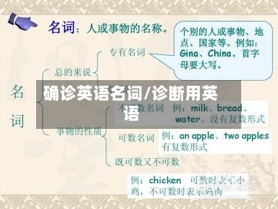 确诊英语名词/诊断用英语