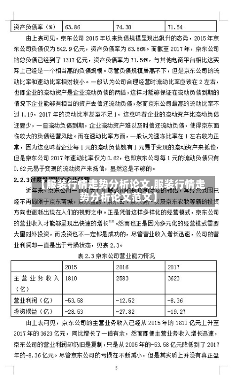 【服装行情走势分析论文,服装行情走势分析论文范文】-第3张图片