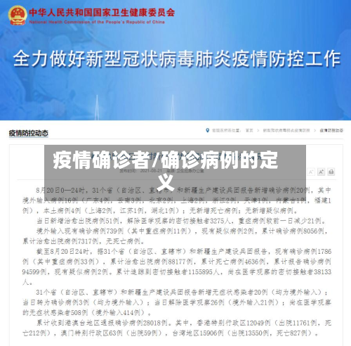 疫情确诊者/确诊病例的定义-第3张图片