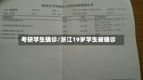 考研学生确诊/浙江19岁学生被确诊