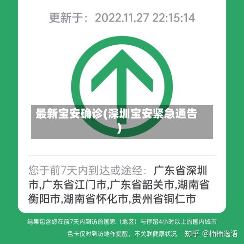 最新宝安确诊(深圳宝安紧急通告)